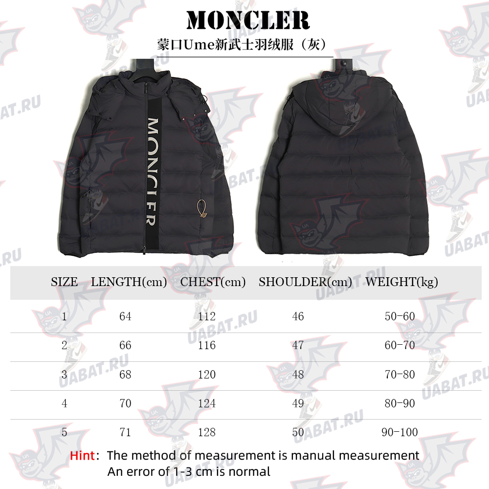 Moncler Ume New Samurai Down Jacket Grey