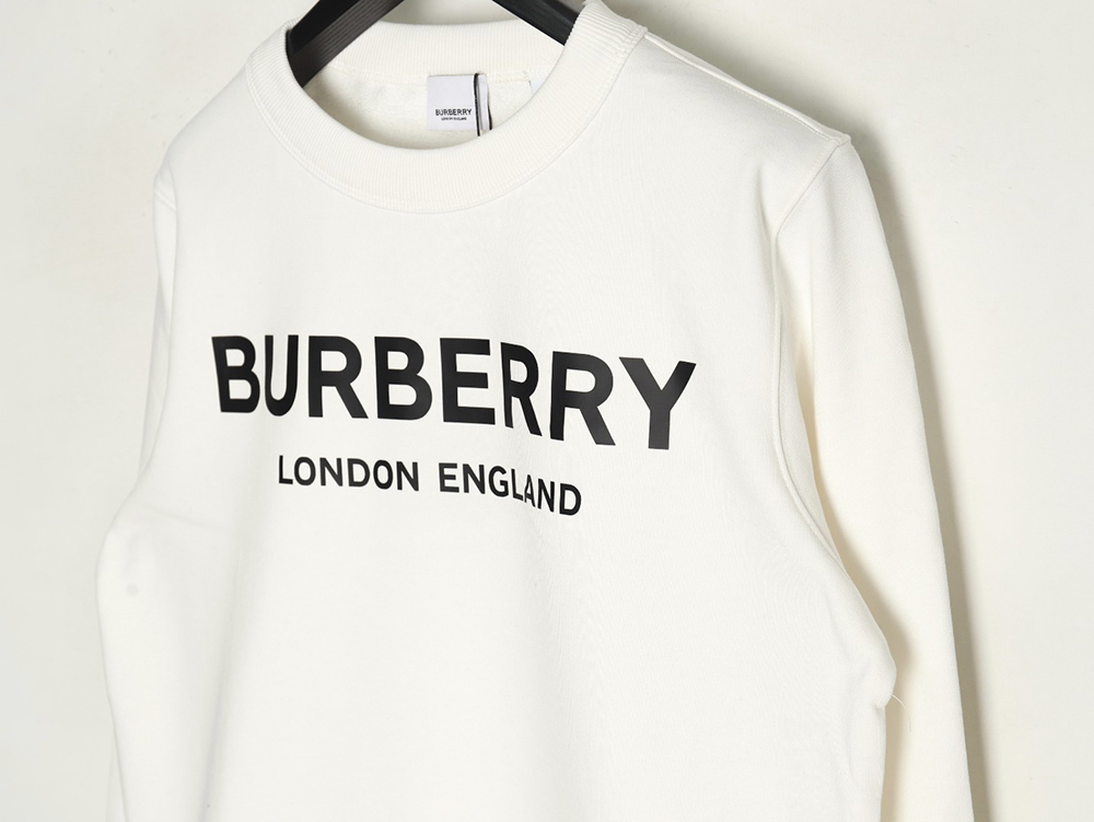 B**rry classic letter print crew neck sweatshirt