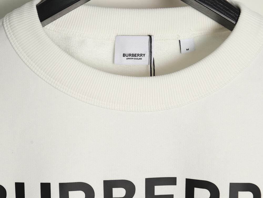 B**rry classic letter print crew neck sweatshirt