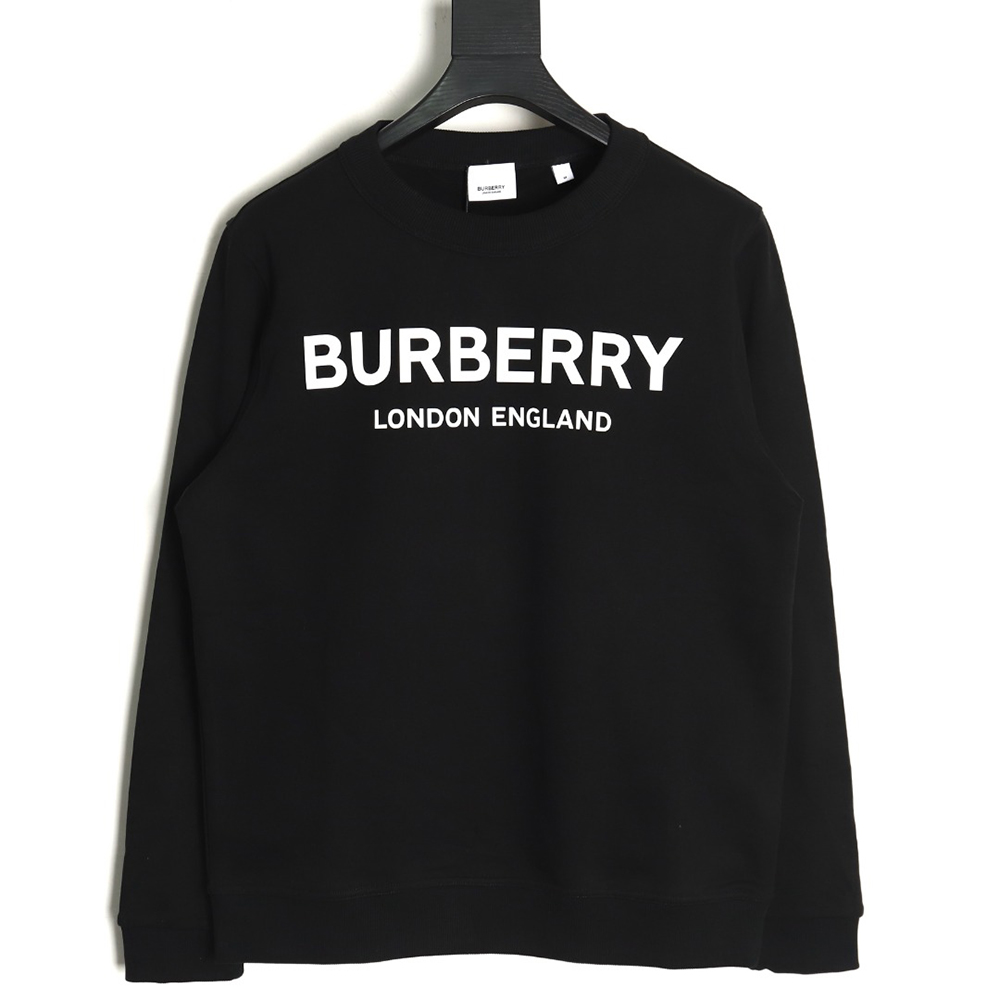 B**rry classic letter print crew neck sweatshirt tsk1