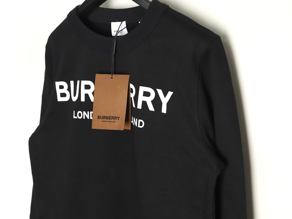 B**rry classic letter print crew neck sweatshirt tsk1