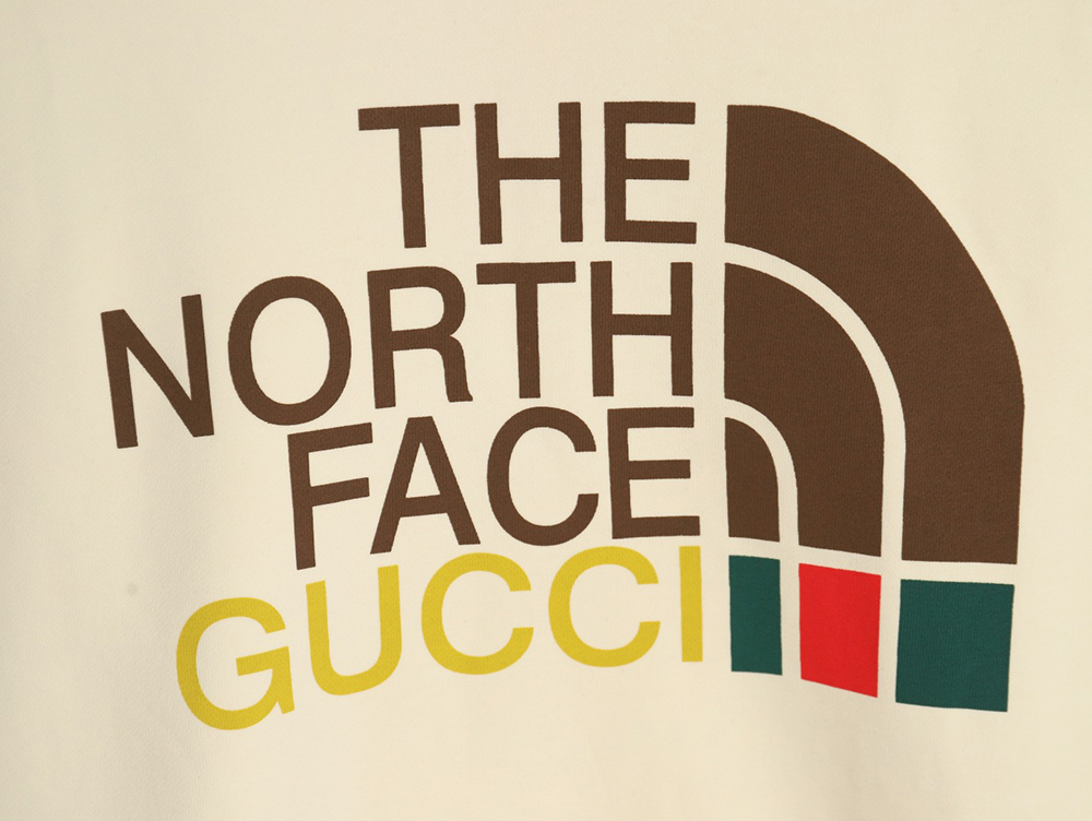 G*u*i & the nor*h f**e joint printed hooded sweatshirt