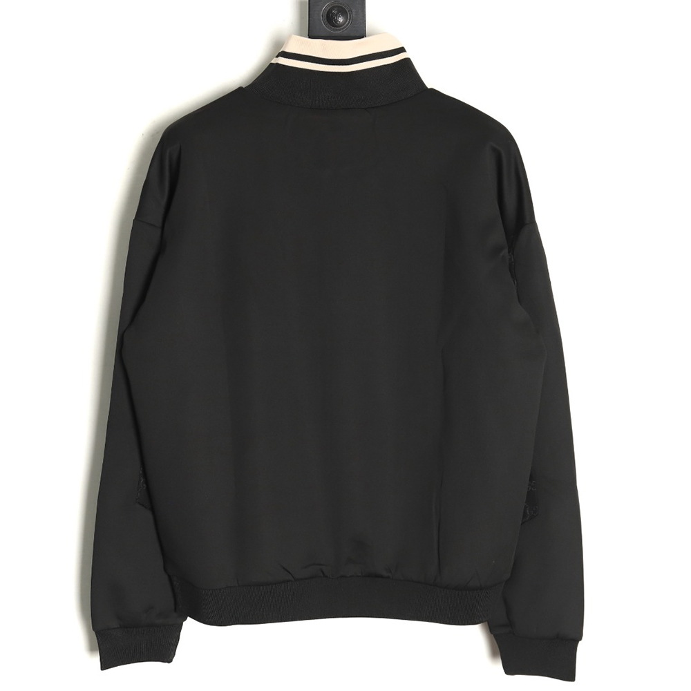 G*u*i interlocking double g half zip jacket