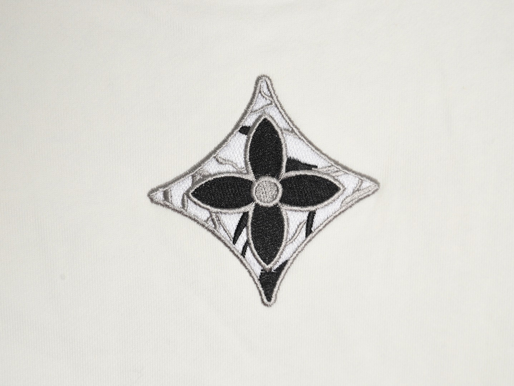 l0*is V*t0n ski logo embroidered crewneck sweatshirt