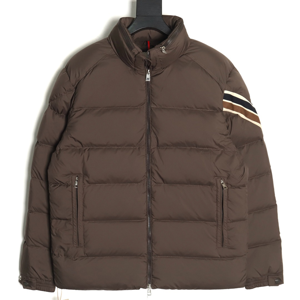 Moncler tricolor trim down jacket tsk1