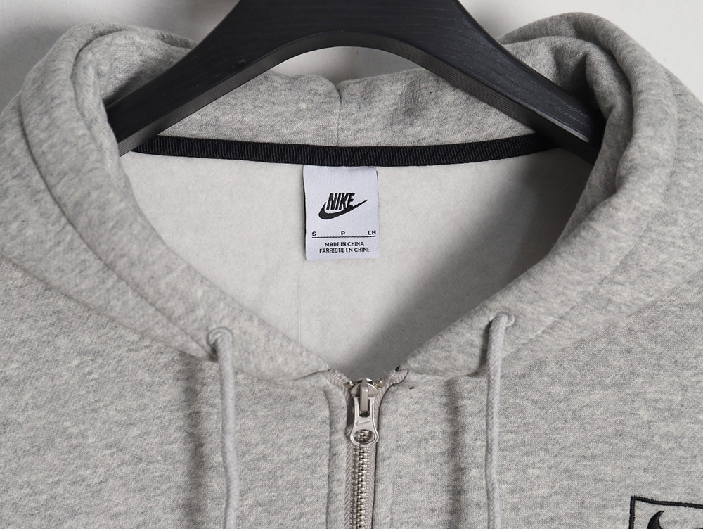Nike & Stussy Joint Zipper Drawstring Hooded Sweatshirt