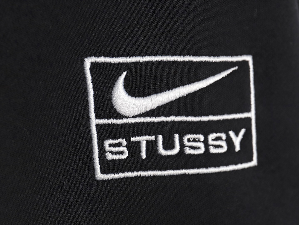 Nike & Stussy Joint Zipper Drawstring Hooded Sweatshirt TSK1