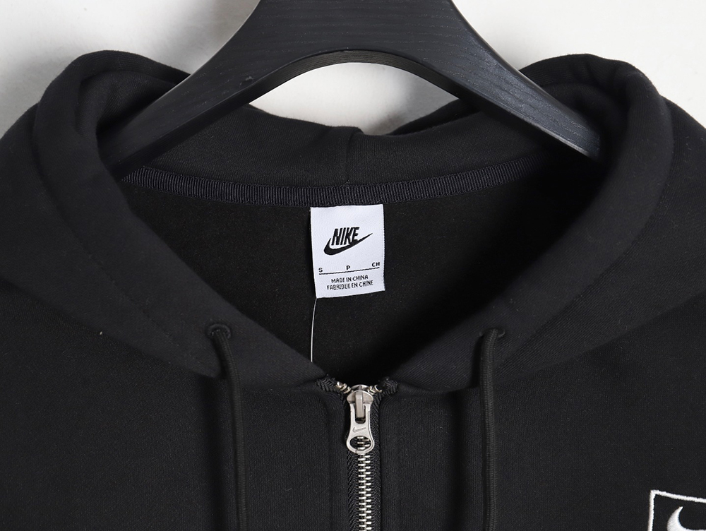 Nike & Stussy Joint Zipper Drawstring Hooded Sweatshirt TSK1