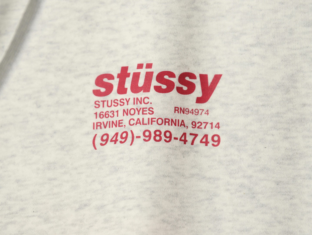 Stussy joint element logo hooded plus fleece hoodie