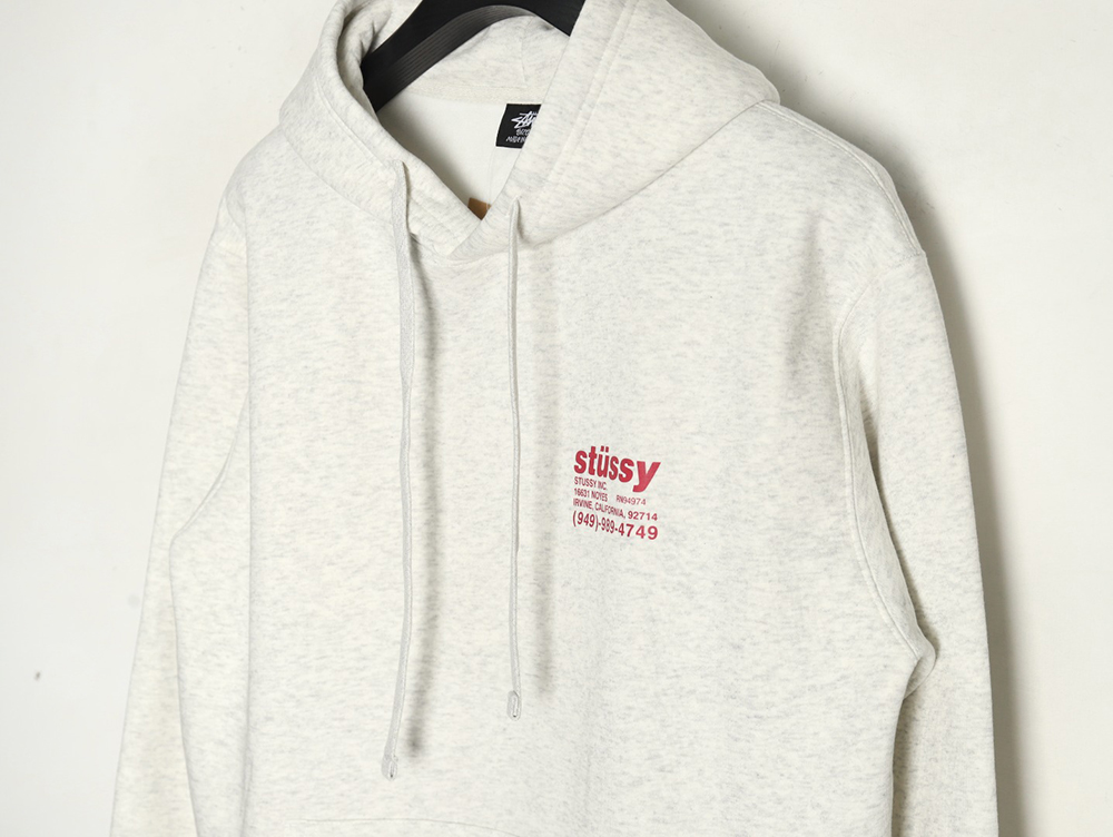 Stussy joint element logo hooded plus fleece hoodie