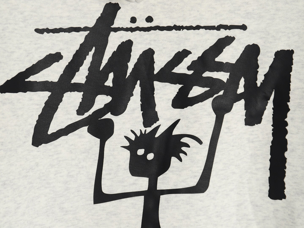 Stussy Stickman Logo Plush Hoodie