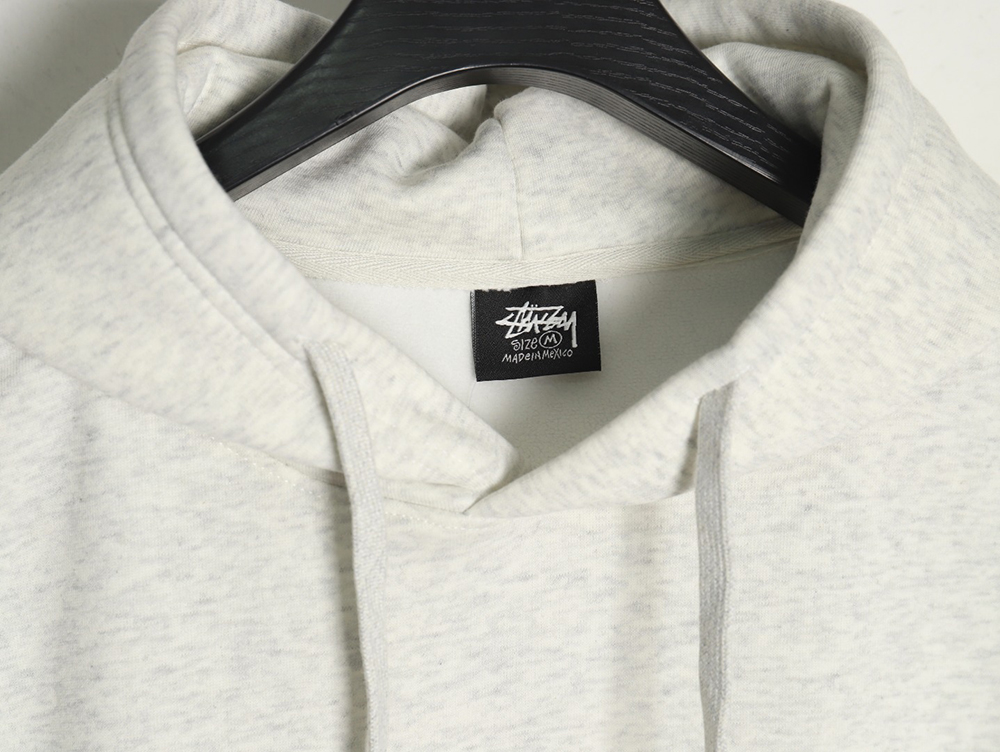 Stussy TGH letter printed hooded plus fleece hoodie