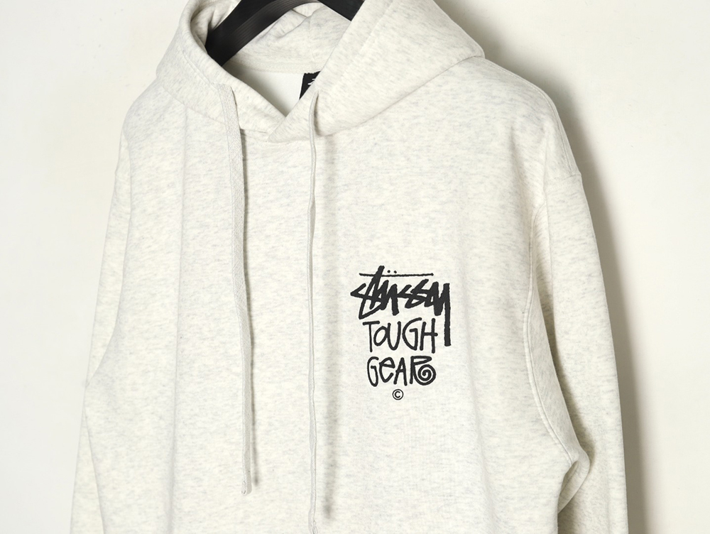 Stussy TGH letter printed hooded plus fleece hoodie