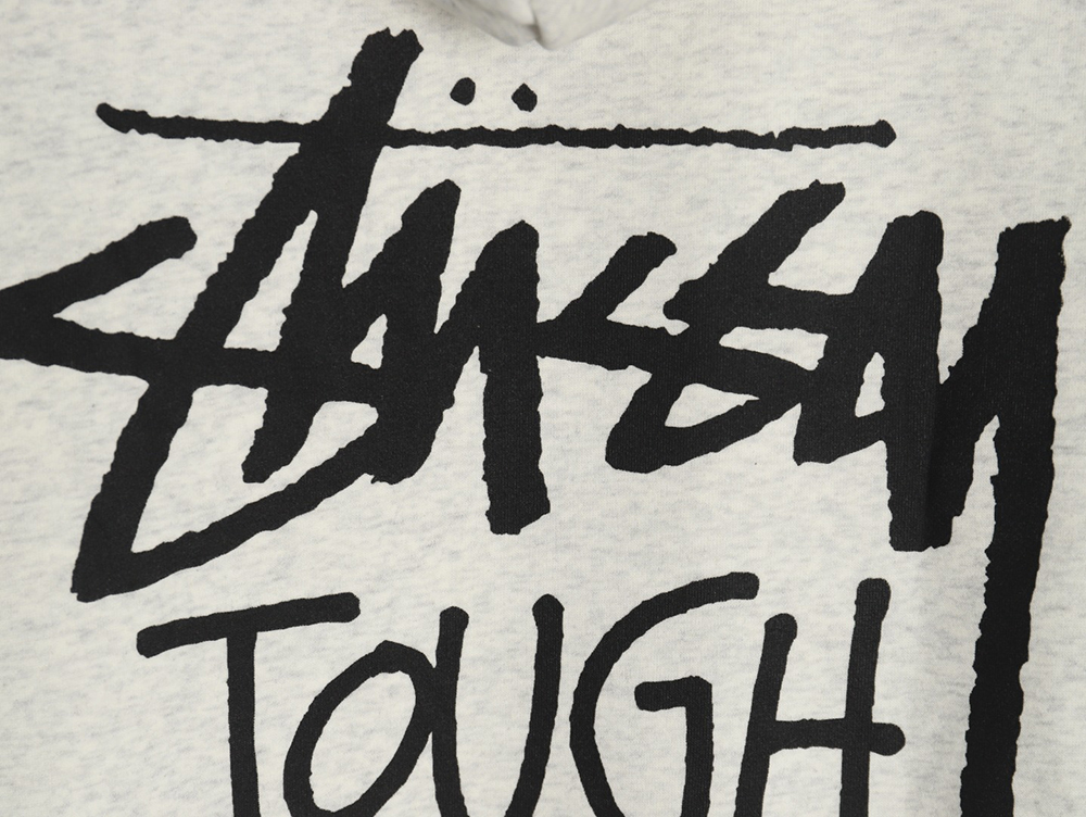 Stussy TGH letter printed hooded plus fleece hoodie