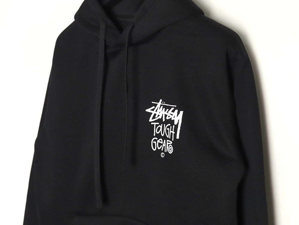 Stussy TGH letter printed hooded plus fleece hoodie TSK1