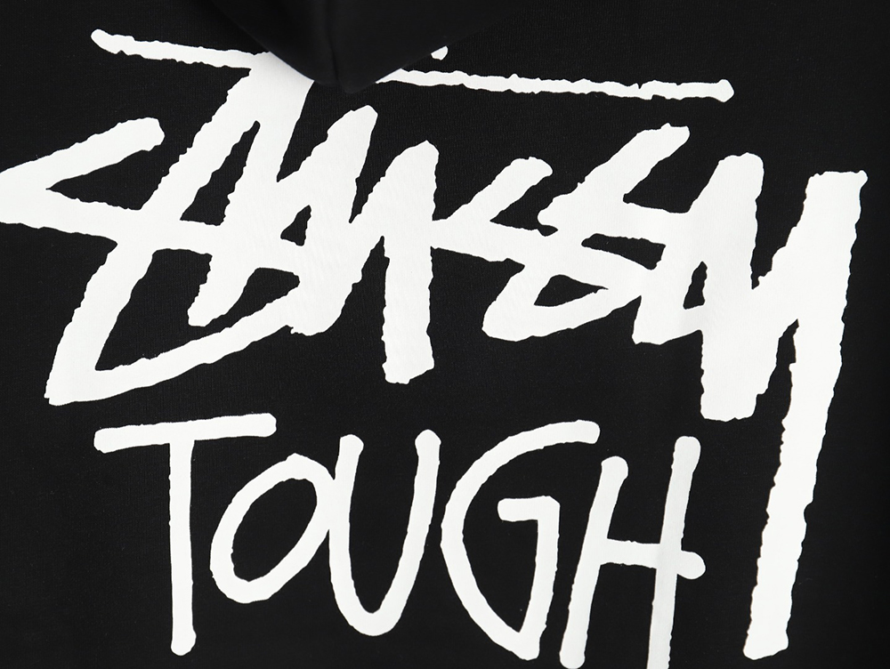 Stussy TGH letter printed hooded plus fleece hoodie TSK1