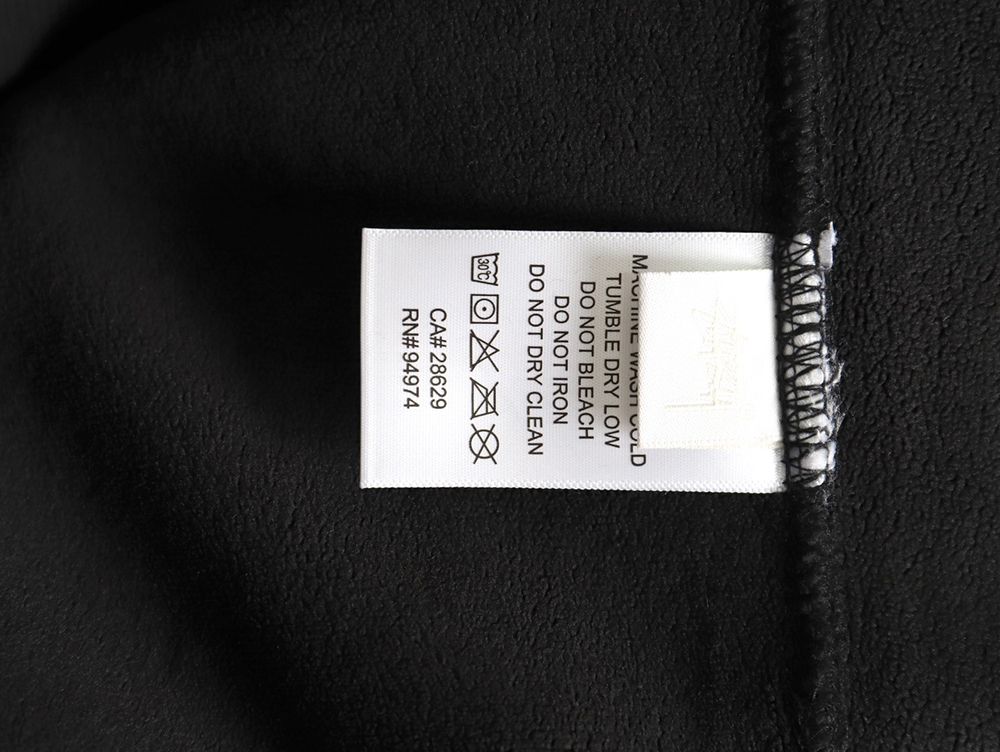 Stussy TGH letter printed hooded plus fleece hoodie TSK1