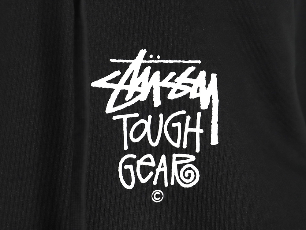 Stussy TGH letter printed hooded plus fleece hoodie TSK1