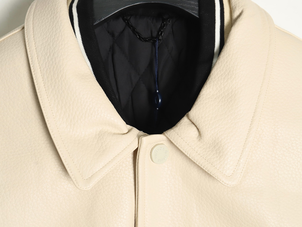 l0*is V*t0n contrast color stitching baseball jacket