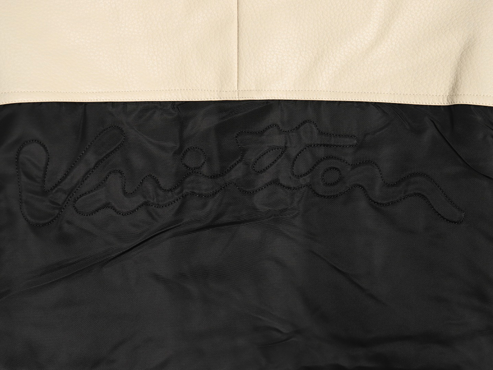 l0*is V*t0n contrast color stitching baseball jacket