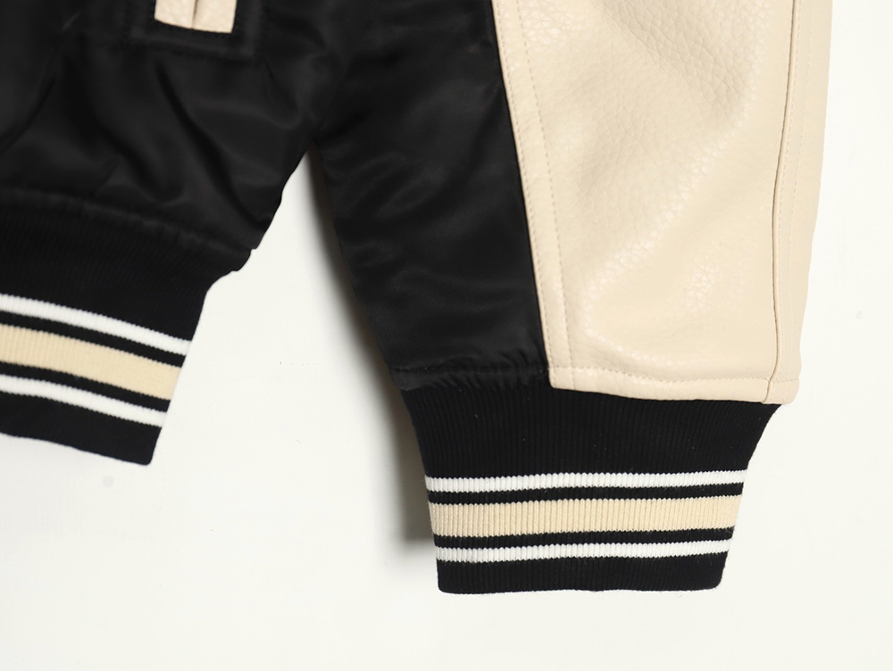 l0*is V*t0n contrast color stitching baseball jacket