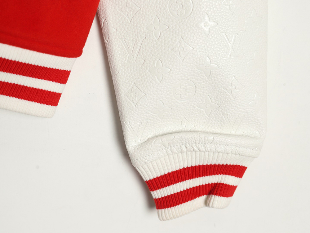 l0*is V*t0n floral embroidered baseball jacket