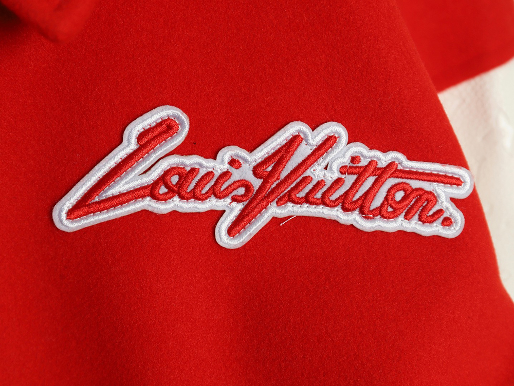 l0*is V*t0n floral embroidered baseball jacket