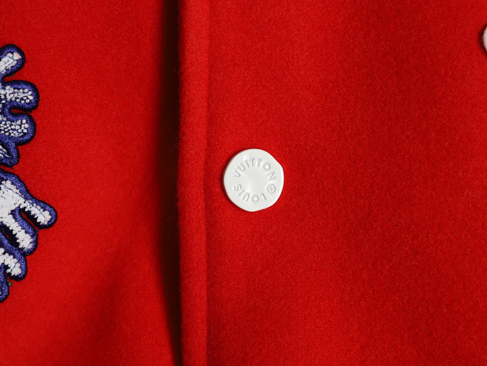 l0*is V*t0n floral embroidered baseball jacket