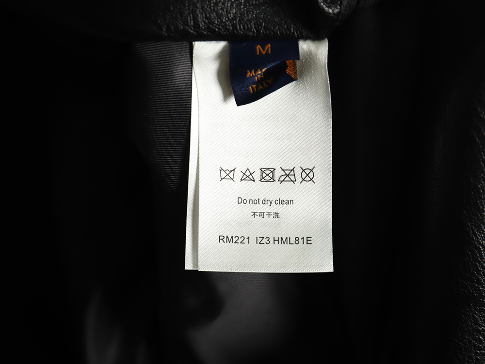 l0*is V*t0n printed leather baseball jacket