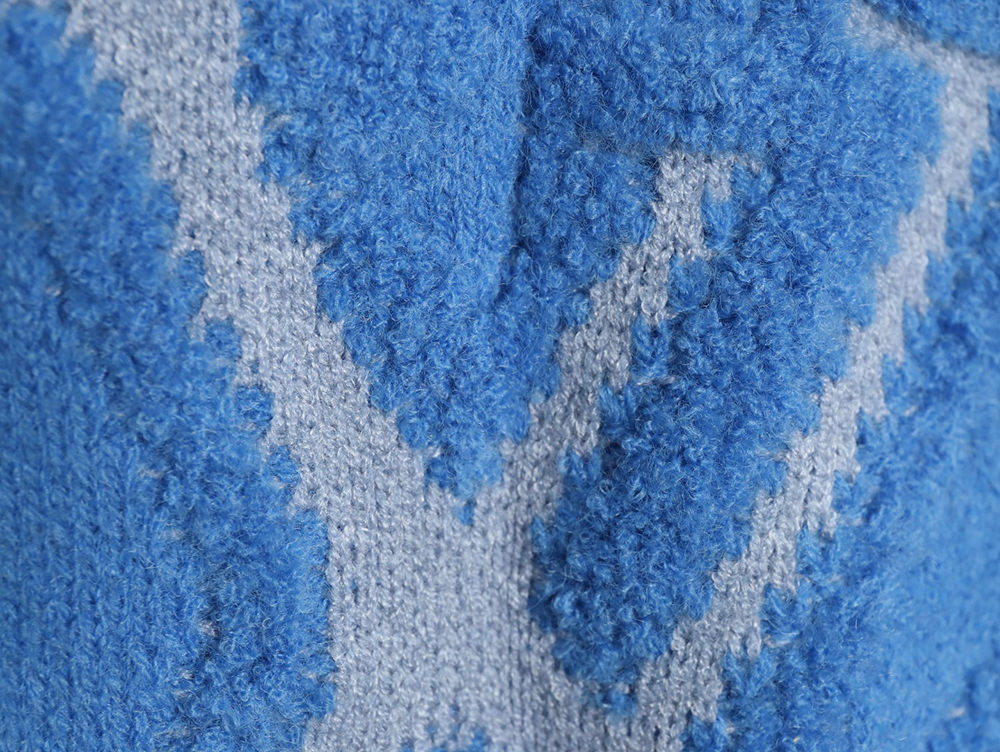 l0*is V*t0n jacquard four-leaf clover logo crewneck sweater