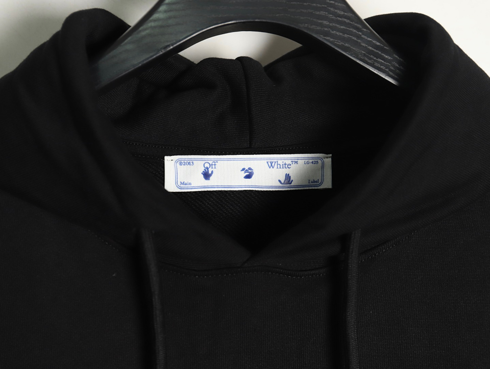 Off-white Caravaggio black and white religious hoodie