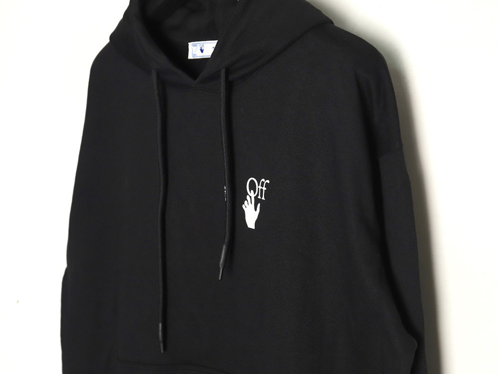 Off-white Caravaggio black and white religious hoodie