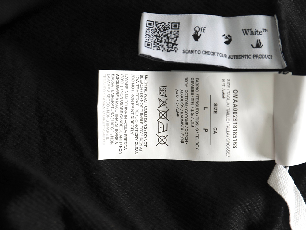 Off-white Caravaggio black and white religious hoodie