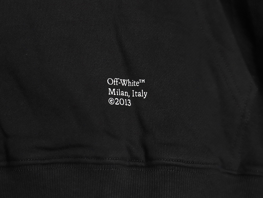 Off-white Caravaggio black and white religious hoodie