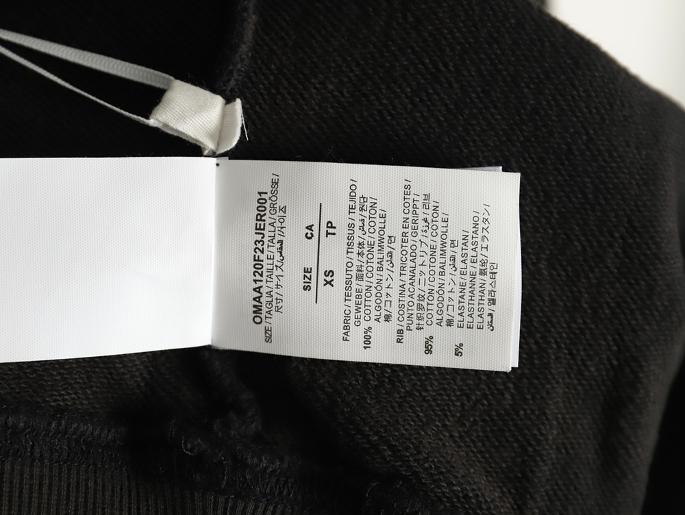 Off-white washed religious hoodie