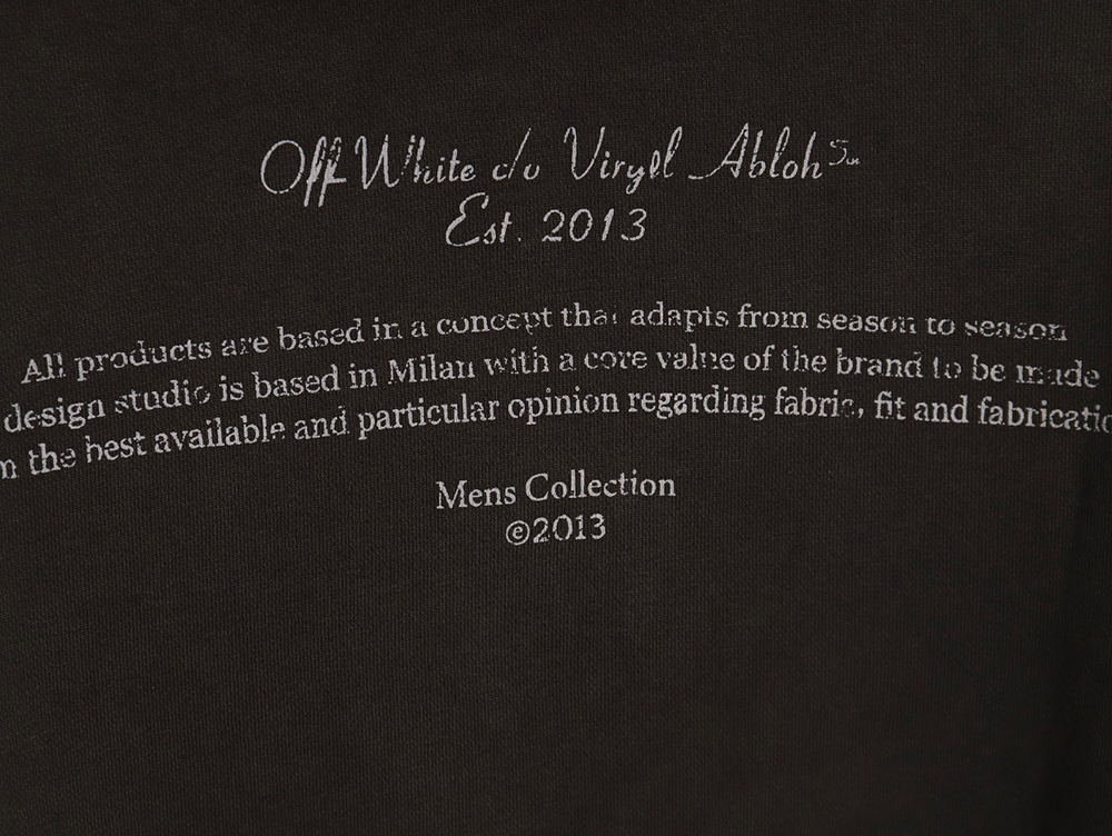 Off-white washed religious hoodie