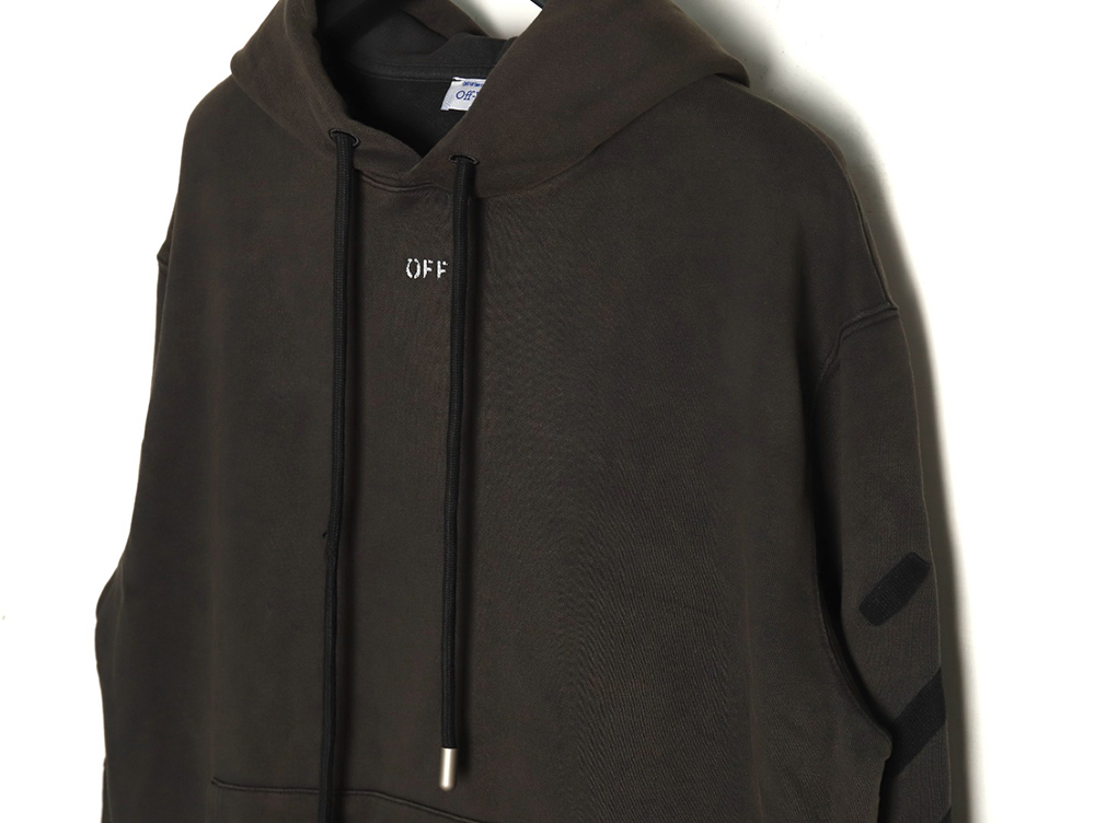 Off-white washed old man print hoodie