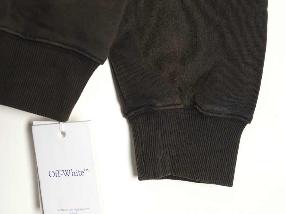 Off-white washed old man print hoodie