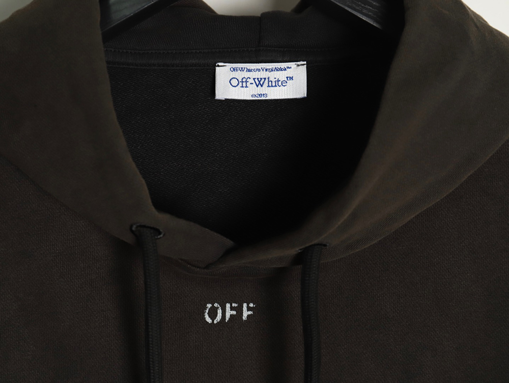 Off-white washed old man print hoodie