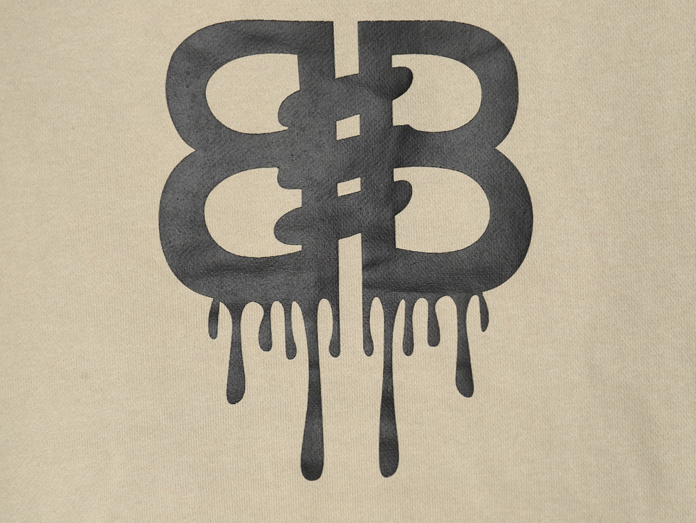 Ba*len*cia*ga spoof graffiti letter logo print hooded sweatshirt