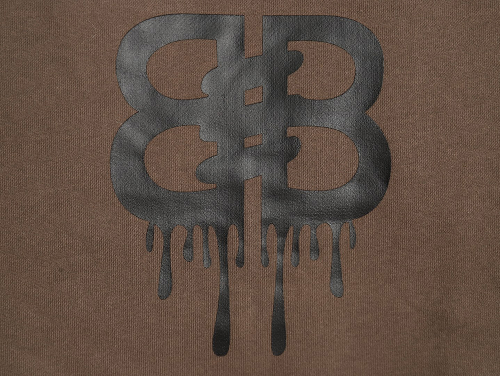 Ba*len*cia*ga spoof graffiti letter logo print hooded sweatshirt tsk1