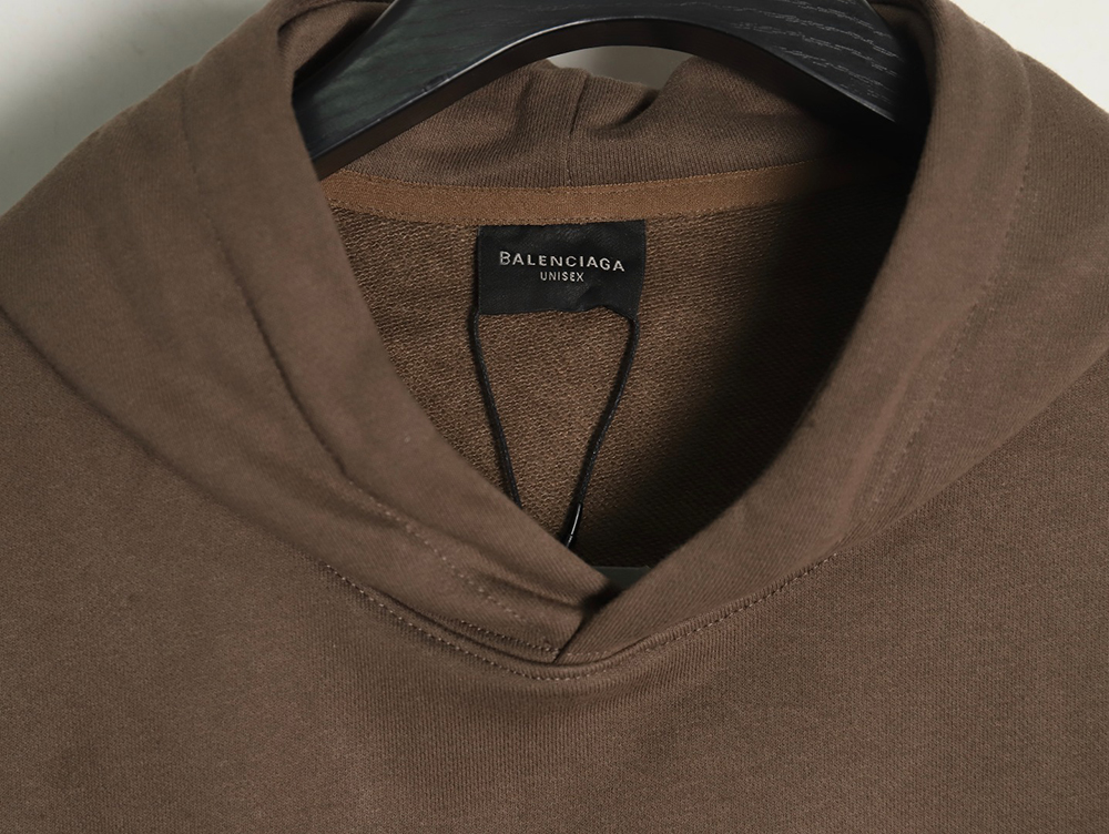 Ba*len*cia*ga spoof graffiti letter logo print hooded sweatshirt tsk1