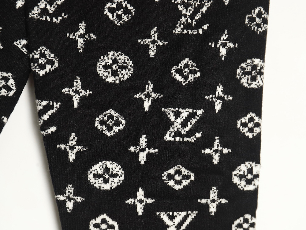 l0*is V*t0n all over printed old flower starry sky gradient knitted sweater tsk1