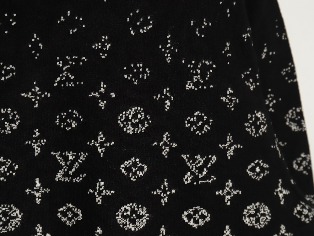 l0*is V*t0n all over printed old flower starry sky gradient knitted sweater tsk1