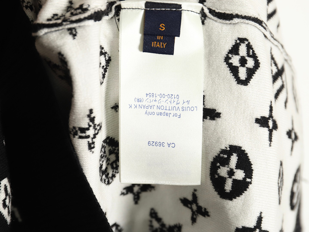 l0*is V*t0n all over printed old flower starry sky gradient knitted sweater tsk1