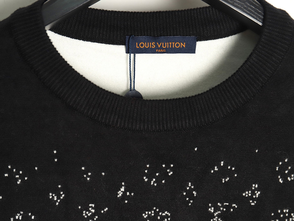 l0*is V*t0n all over printed old flower starry sky gradient knitted sweater tsk1