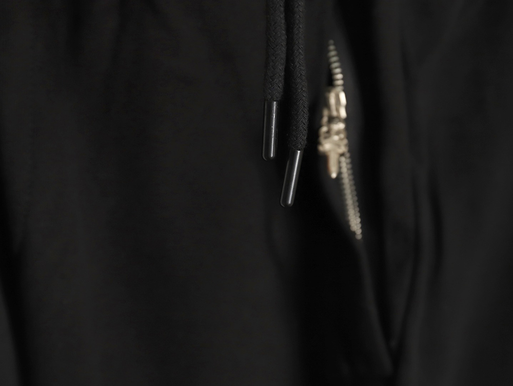 Ch*0me heart leather cross logo trousers