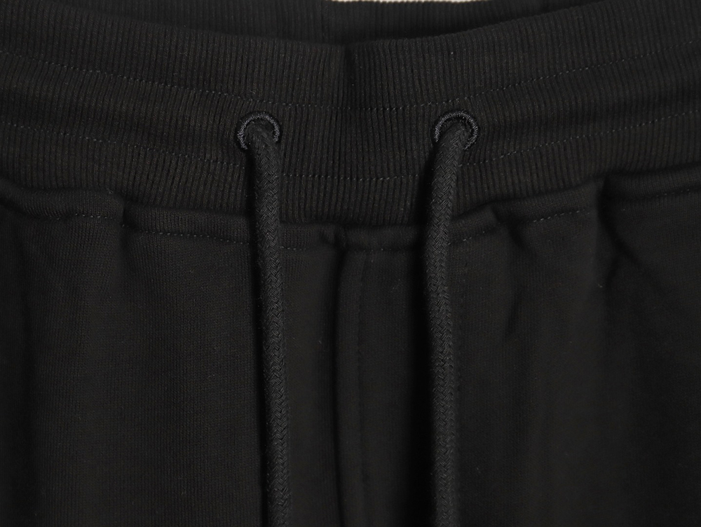 Ch*0me heart leather cross logo trousers