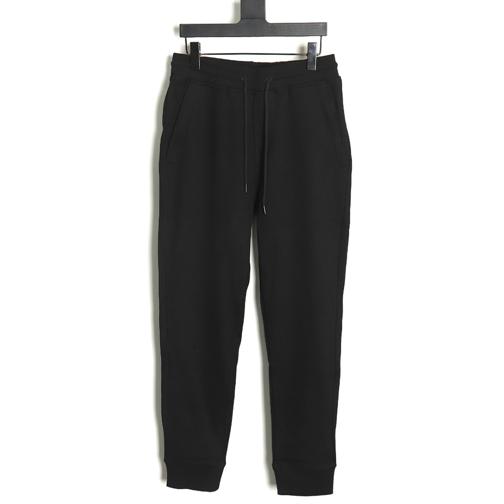 Ch*0me heart leather cross logo trousers