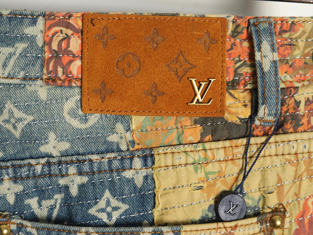 l0*is V*t0n vintage rose denim trousers